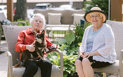 Two women sitting outside. Link to Life Stage Gift Planner Ages 60-70 Situations. lsgp_60-70.jpg